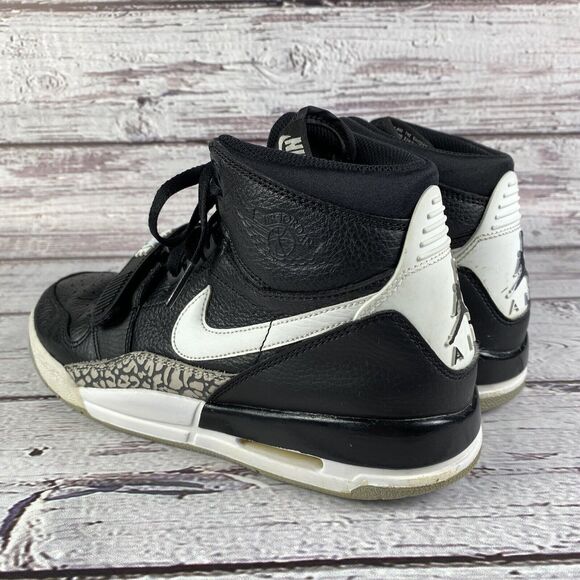 Nike Air Jordan Legacy 312 High Top Sneakers Black White Youth Size 7 - Picture 5 of 16
